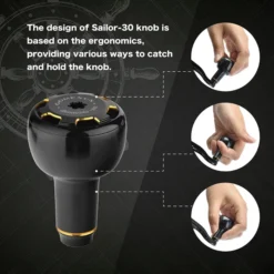 Gomexus Handle Knob Aluminium For Spinning Reel -Angebote Daiwa Store AS30BKGDr 2