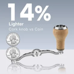 Gomexus 120mm Aluminium Handle With 27mm Cork Knob -Angebote Daiwa Store BS120HCA27TBKr 3