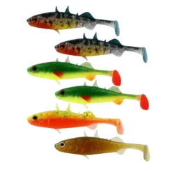 Westin Stanley The Stickleback Shadtail 5,5cm 1,5g Dark Water Mix (6-pack)